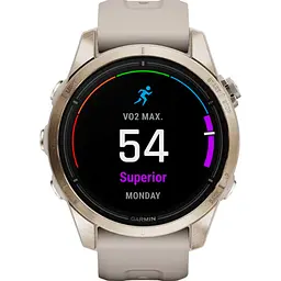 Смарт-годинник Garmin Epix Pro [Gen 2] Sapphire Edition 42mm Soft Gold with Light Sand Band [010-02802-10] [86536] - мініатюра 5
