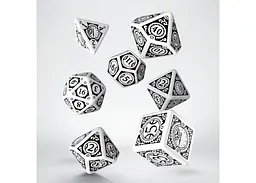 Набір кубиків Steampunk Clockwork White & black Dice Set , 7 шт. (SSTC02) - мініатюра 2