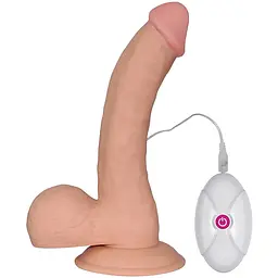 Реалістичний вібратор Lovetoy The Ultra Soft Dude 20 см тілесний