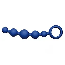 Анальний ланцюжок Joyballs Anal Wave Short 17.5 см (синій) - мініатюра 2