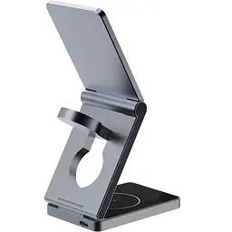 Бездротовий зарядний пристрій Proove Titan Volt 3in1 Gray (WSTV15000003) [131672] - мініатюра 2