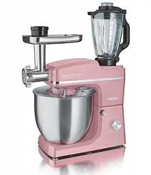 Кухонний комбайн-тестоміс 3 до 1 Heinrich's HKM 8083 Rosa 10 л