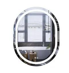 Дзеркало Mixxus Premium ELLIPSE MV05-90x70-REVERSE (LED Touch, Anti-fog (3-6,5kK)) (MP6644) - мініатюра 1