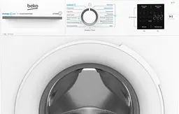 Пральна машина Beko фронтальна, 6кг, 1200, A+++, 45см, дисплей, інвертор, пара, білий (BM1WFSU36243WW) - мініатюра 6