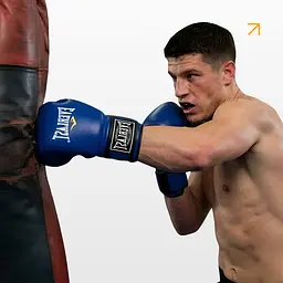 Боксерські рукавички Everlast 8 унцій (8 oz) сині - мініатюра 2