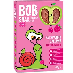 Фруктовые яблочно-малиновые конфеты Bob Snail 120 г