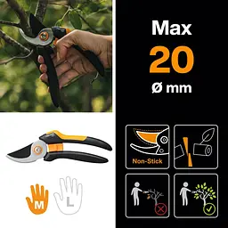 Набір для обрізки дерев Fiskars: секатор Solid P321 + сучкоріз PowerGear L78 (FISKARS-SET-P321-L78) - мініатюра 3