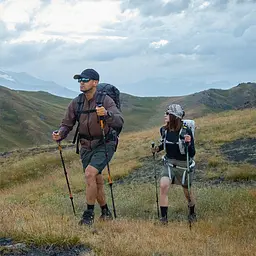 Комплект із трекінгових палиць карбонових телескопічних, 2 шт Naturehike CNK2550DS015, 61–135 см, зелений - миниатюра 4