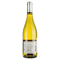 Вино Domaine Clavel Régulus Côtes du Rhône Blanc, біле, сухе, 12,5%, 0,75 л - мініатюра 2