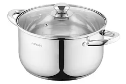 Каструля Ardesto Gemini Gourmet, зі скляною кришкою, нержавіюча сталь, 5,8 л (AR1958GSS) - мініатюра 2