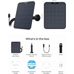Сонячна панель Reolink (Solar Panel 2 Black) - мініатюра 8