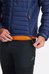 Куртка чоловіча Rab Microlight Down Jacket S Синій-Помаранчевий - мініатюра 3