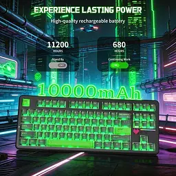 Клавіатура Attack Shark X87 Ultra RGB Meg Shark Switches Wireless (AS-6979033730229-SJ) Shadow Jade (G-000004500) - мініатюра 6