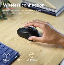 Комп'ютерна миша Trust Mydo Silent WL чорний teh0014060 - мініатюра 5