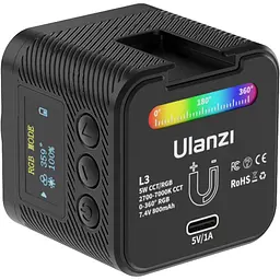 Накамерне світло Ulanzi L3 RGB 2700-7000К [123743] - мініатюра 5