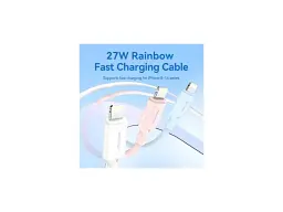 Кабель Lightning Vention 1.0m PD27W PVC blue (LAKSF) - мініатюра 8