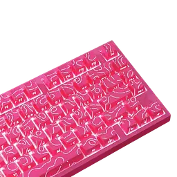 Клавіатура Attack Shark R82 HE Contours Side Printed Pink - мініатюра 2