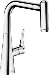 Змішувач Hansgrohe Metris Select 220 кухонний з витяжним душем 14834000 Хром