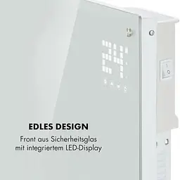 Конвекторний обігрівач Klarstein Bornholm Smart WiFi 2000 Вт білий (10034390) - мініатюра 3