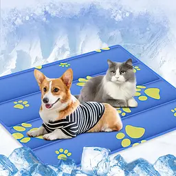 Охолоджуючий килимок для собак та кішок GEL Material Summer Pet Cooling Mat Ukrainian paws 45х60 см