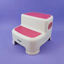 Підставка для ніг дитяча на дві сходинки BM-68627 Bimbo 28*30*25 см. антиковзаючі накладки червона