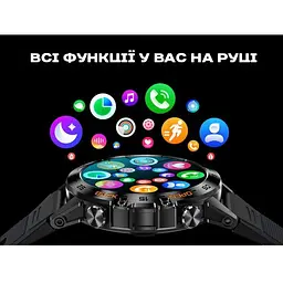 Смарт-годинник Uwatch Smart Delta K52 Black 2 ремінці (3138) - мініатюра 6