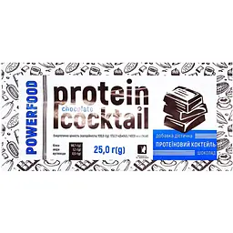 Протеїновий коктейль Powerfood Шоколад 250 г (25 г х 10 шт.) - мініатюра 2