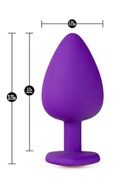 Анальна пробка Temptasia Bling Plug Large Purple - мініатюра 4