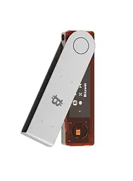 Апаратний гаманець для криптовалют Ledger Nano X Orange BTC (LNXOBTC) - мініатюра 3