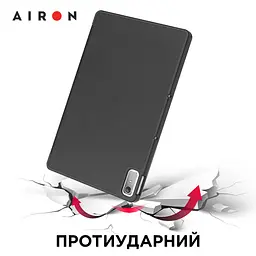 Чехол AIRON Premium для Lenovo Tab P11 2nd Gen (TB-350XU) 11,5" с защитной пленкой и салфеткой black - мініатюра 6