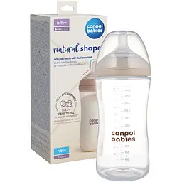 Пляшечка антиколікова Canpol babies Natural Shape з соскою Dual-zone 330 мл (35/402) - мініатюра 3
