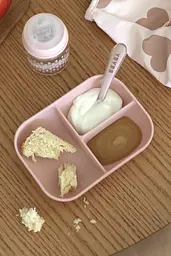 Набір Beaba Babycook порційна тарілка + ложка рожевий (913456) - мініатюра 16