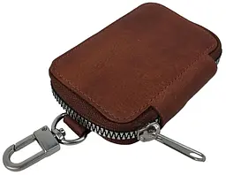Ключниця Luxury Key Case натуральна шкіра Коричнева - мініатюра 3