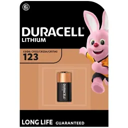 Батарейка Duracell 123 3V High Power літієва, CR123/CR123A/CR17345, 1 шт. в упаковці (5000394123106 / 5000784) - мініатюра 5