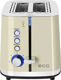 Тостер ECG ST 2766 Vintage Vanilla - мініатюра 8