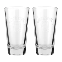 Віскі Jim Beam White Kentucky Staright Bourbon Whiskey, 40%, 0,7 л + 2 склянки Хайбол - мініатюра 4