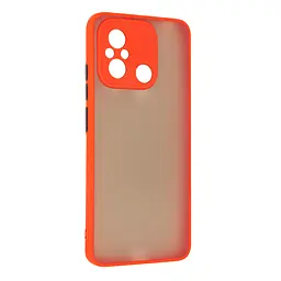 Чехол-накладка для Xiaomi Redmi 12C, Frosted Matte, красный, противоударный чехол с защитой всего корпуса, термополиуретан TPU + поликарбонат PC, ArmorStandart (ARM66748)