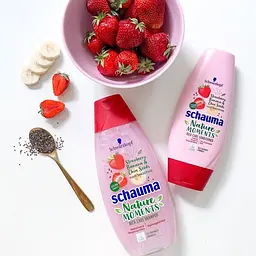 Шампунь Schauma Nature Moments Смузі Полуниця, Банан і Насіння Чіа, для дуже пошкодженого волосся, 400 мл - мініатюра 4