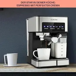 Кавомашина Klarstein Arabica Comfort 1350W 20 бар Німеччина (10035655) - мініатюра 7