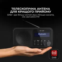 Радіоприймач Sharp DR-P420 Black - мініатюра 3