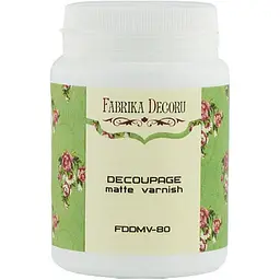 Лак-фініш для декупажу Fabrika Decoru FDDMV-80, 80 мл, матовий