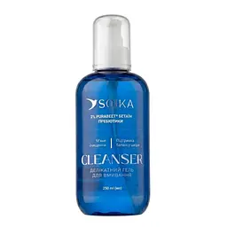 Гель Soika  для вмивання обличчя делікатний Cleanser з бетаїном та пробіотиками