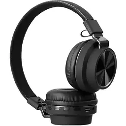 Бездротові розкладні навушники Lelisu LS-207 Bluetooth з функцією плеєра Black - мініатюра 2