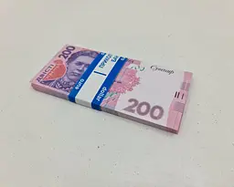 Сувенірні гроші 200 гривень нові 80 шт. (178178787) - мініатюра 2