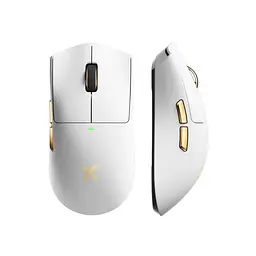 Бездротова ігрова миша MCHOSE K7 Ultra / Три режими підключення / PAW3950 / 42 000 DPI / White Golden - мініатюра 2