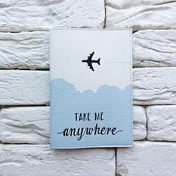 Обкладинка для паспорта Take me anywhere 2 (блакитний) - мініатюра 2