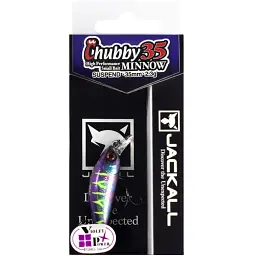 Воблер Jackall Chubby Minnow 35мм 2.3г UV UL Tamamushi Tiger - мініатюра 2
