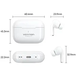 Навушники TWS Vention Elf Earbuds ECHO LITE E11 Білий - мініатюра 3