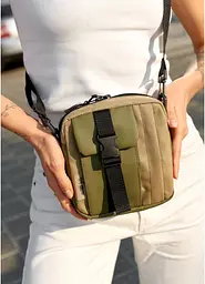 Сумка жіноча Sambag TEL Хакі 17 х 17 х 6 см (70151019) - мініатюра 6
