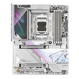 Gigabyte Материнська плата X870E A MASTER X3D ICE sAM5 X870 4xDDR5 M.2 Wi-Fi BT HDMI DP ATX